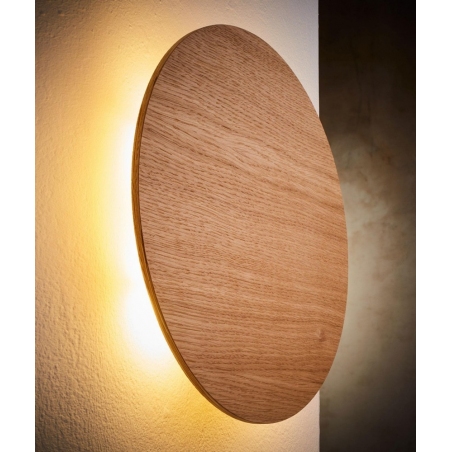 Luna New 30 wooden round wall lamp TK Lighting