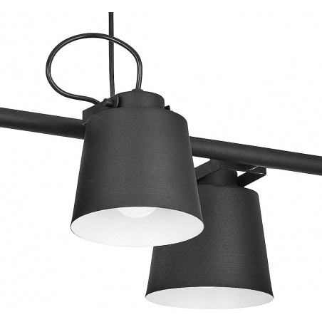 Lampa sufitowa industrialna Primo VI Czarna TK Lighting