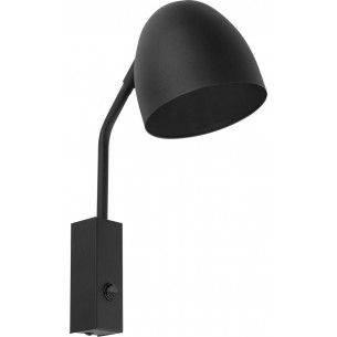 Soho black wall lamp with arm TK Lighting