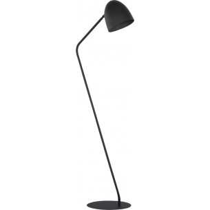 Stylowa Lampa podłogowa industrialna Soho Czarna TK Lighting do czytania.