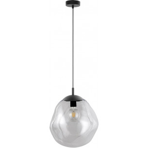 Designerska Lampa wisząca szklana kula Sol Clear Przeźroczysta TK Lighting do salonu i sypialni.