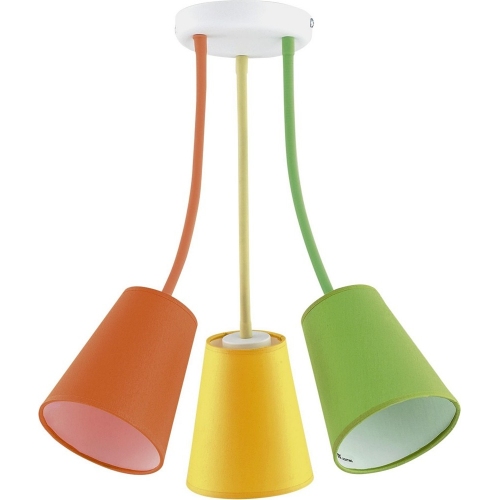 Wire III multicolour semi flush ceiling light with adjustable arms TK Lighting