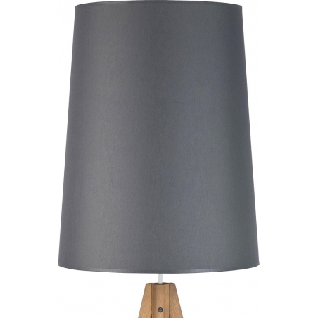 Walz graphite wooden tripod floor lamp with shade TK Lighting