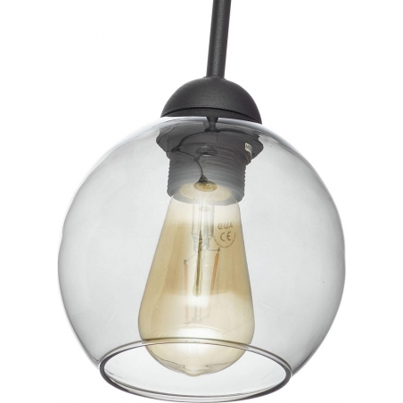 Fairy IV graphite glass semi flush ceiling light TK Lighting