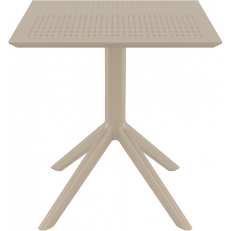 Kwadratowy Stół kwadratowy na jednej nodze Sky 70x70 Beżowy Siesta do jadalni, salonu i kuchni.