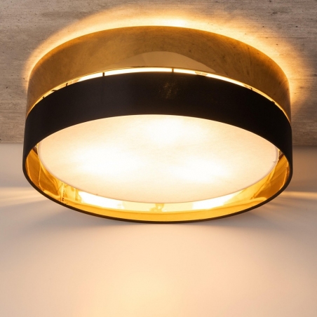 Hilton 45 gold&black round ceiling lamp TK Lighting