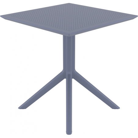 Kwadratowy Stół kwadratowy na jednej nodze Sky 70x70 Ciemno szary Siesta do jadalni, salonu i kuchni.