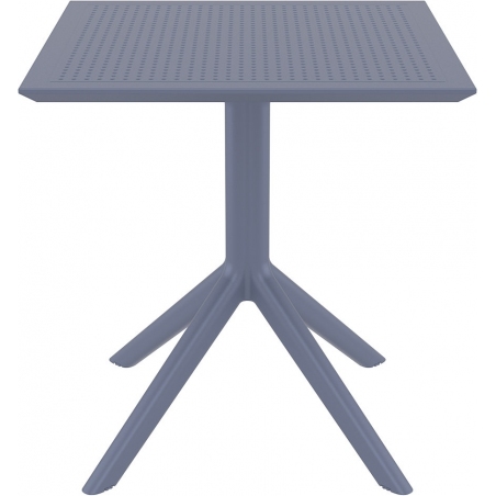 Kwadratowy Stół kwadratowy na jednej nodze Sky 70x70 Ciemno szary Siesta do jadalni, salonu i kuchni.