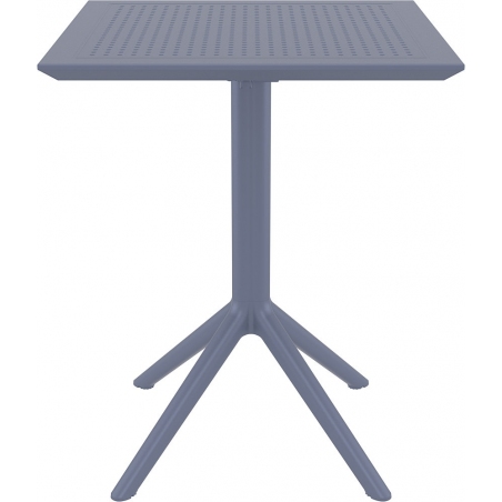 Kwadratowy Stół kwadratowy na jednej nodze Sky 60x60 Ciemno szary Siesta do jadalni, salonu i kuchni.