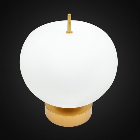 Lampa stołowa szklana Apple Biała Altavola