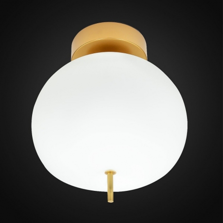 Apple 28 white&brass glamour glass ceiling lamp Altavola