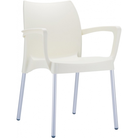Dolce cream garden chair with armrests Siesta