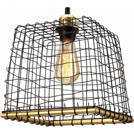 Basket 25 black wire cage pendant lamp Auhilon