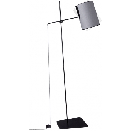 Zelda grey floor lamp with adjustable arm Nowodvorski