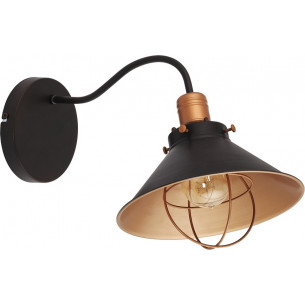 Garret 25 dark brown industrial wall lamp Nowodvorski