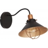 Garret 25 dark brown industrial wall lamp Nowodvorski