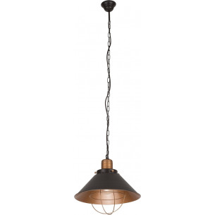 Garret 34 dark brown wire pendant lamp Nowodvorski