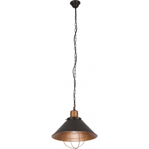 Garret 34 dark brown wire pendant lamp Nowodvorski