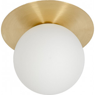 Borra 20 white&brass glamour glass ball ceiling lamp Ummo 2
