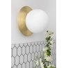 Borra 20 white&brass glamour glass ball ceiling lamp Ummo