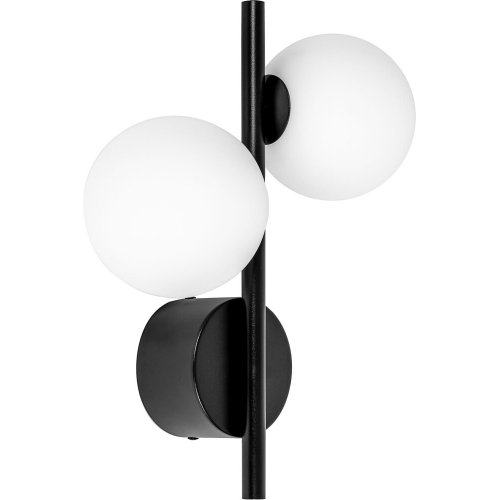 Diplo white&black glass ball wall lamp Ummo