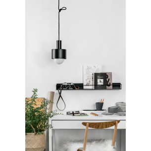 Lampa wisząca loft Enkel 17 czarna Ummo