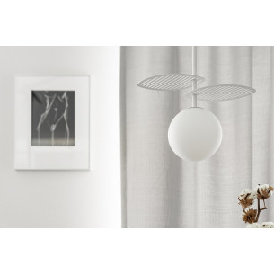 Fyllo 15 white glass ball pendant lamp Ummo