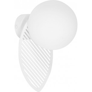 Fyllo white glass ball wall lamp Ummo