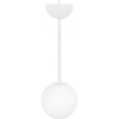 Gladio 15 white glass ball pendant lamp Ummo