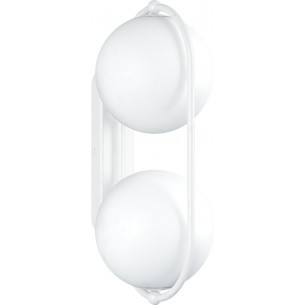 Koban white glass balls wall lamp Ummo