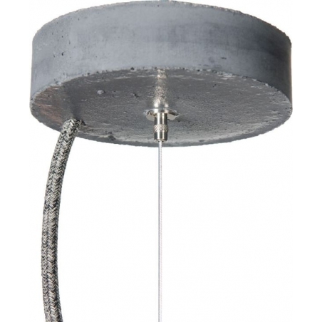 Industrialna Lampa betonowa wisząca Sfera 47 Jasnoszara LoftLight do salonu i sypialni.
