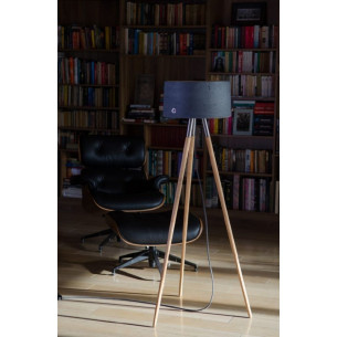 Talma 40 grey concrete tripod floor lamp LoftLight