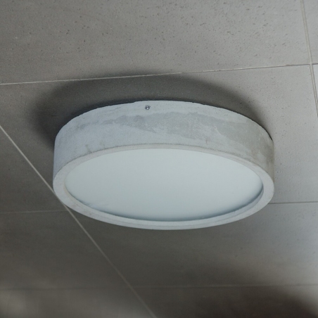 Plan 36 light grey concrete ceiling lamp LoftLight