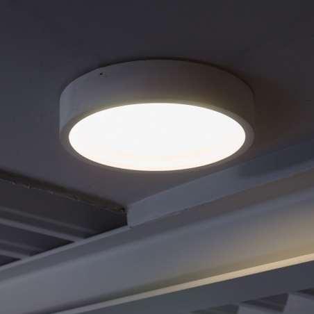 Plan 36 light grey concrete ceiling lamp LoftLight