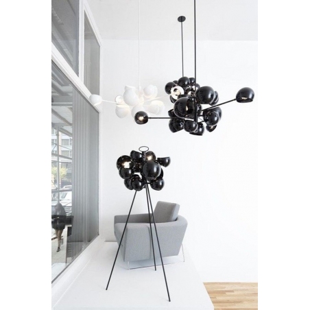 Designerska Lampa wisząca kule Astronomy XI Czarna Step Into Design do salonu i sypialni.