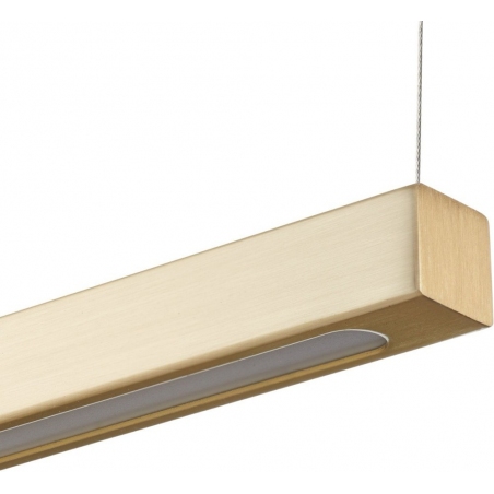 Designerska Lampa sufitowa złota Beam 80 LED Step Into Design nad stół.