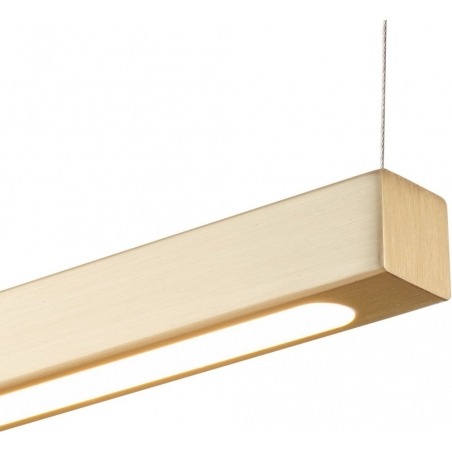 Designerska Lampa sufitowa złota Beam 80 LED Step Into Design nad stół.