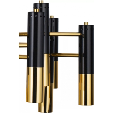 Golden Pipe XIII black designer pendant lamp Step Into Design