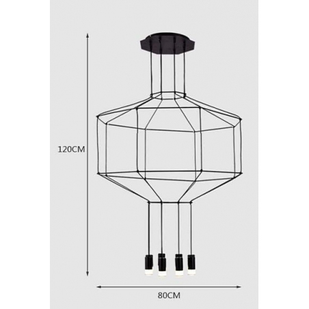 Linea VII black wire pendant lamp Step Into Design