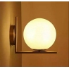 Solaris 22 white&brass glass wall lamp Step Into Design