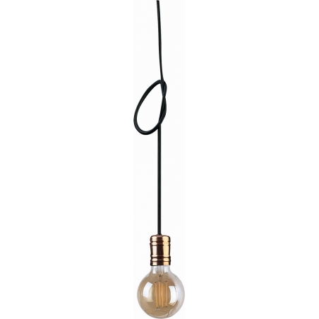 Stylowa Lampa żarówka na kablu miedziana Cable nad wyspę w kuchni.