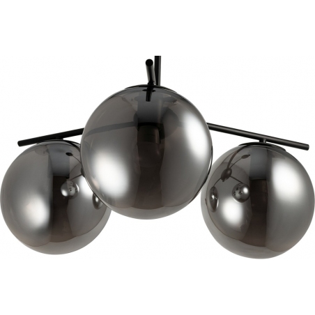 Venus III smoke glass balls semi flush ceiling lamp Step Into Design