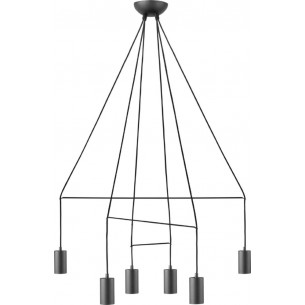 Imbria VI black industrial pendant lamp Nowodvorski