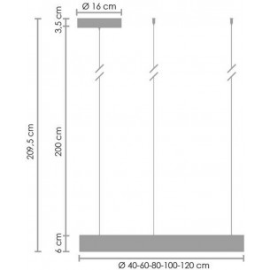 Stylowa Lampa wiszące okręgi Circles Nickel 40+80+80 nikiel Step Into Design do salonu 2