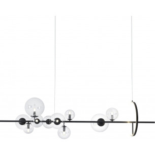 Orion Long 120 black glass balls pendant lamp Step Into Design