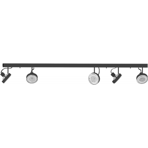 Stylowy Reflektor sufitowy 5 punktowy Cross V LED Grafitowy do salonu, kuchni i przedpokoju.