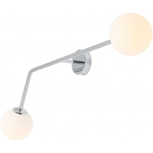 Pure II chrome glass balls wall lamp Aldex