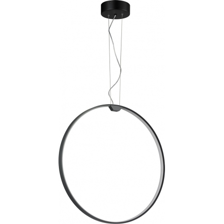 Lampa wisząca okrągła nowoczesna Acirculo 60cm LED czarna Step Into Design