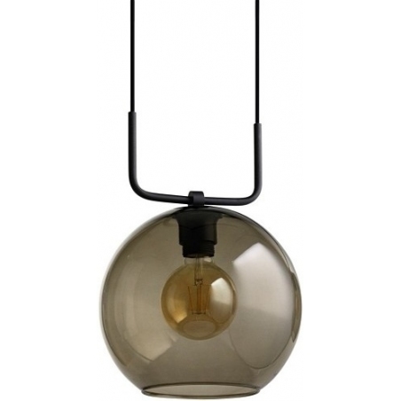 Designerska Lampa wisząca szklana kula Monaco 30 Szkło dymione do salonu i sypialni.