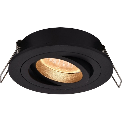 Rondoo 9,2 black round recessed spot lamp ZumaLine